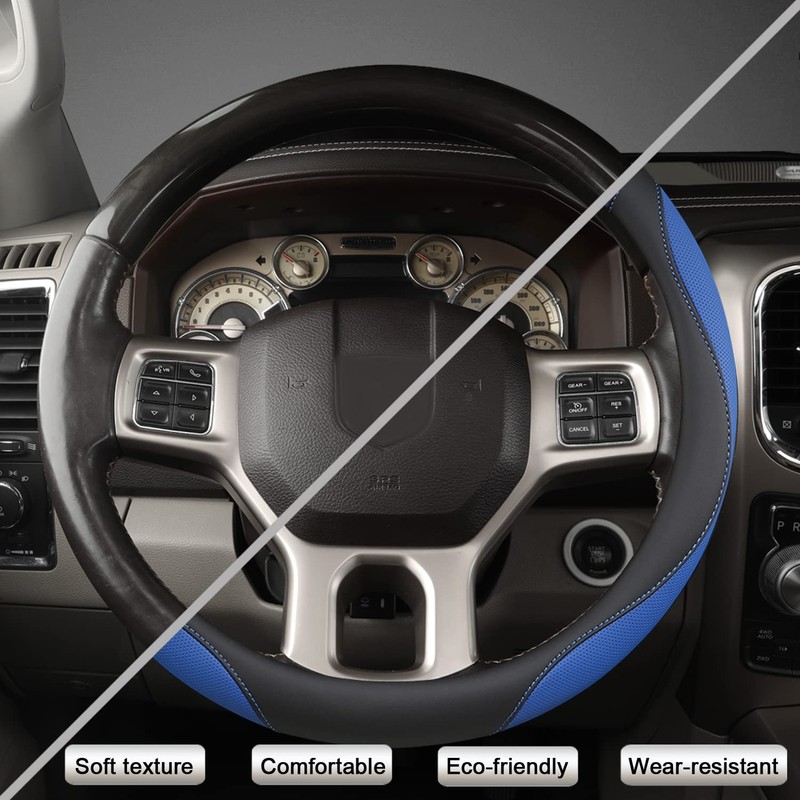 West Llama Customized Auto Car Steering Wheel Cover for Dodge