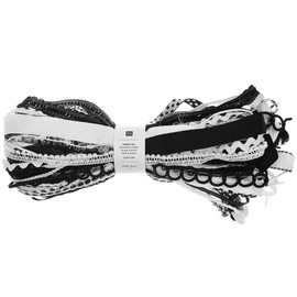 Ribbon Bands Set Black/White