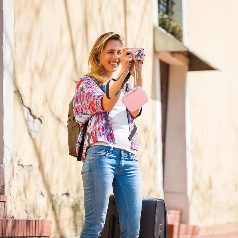 Leayjeen V SY Rigid Digital Camera, pink, School Backpacks