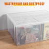 CD Storage Box, Stackable Clear Plastic CD Organizer