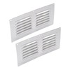 Generic Stainless Steel Air Vent Panel, 2Pcs Boat Rectangular Ventilation