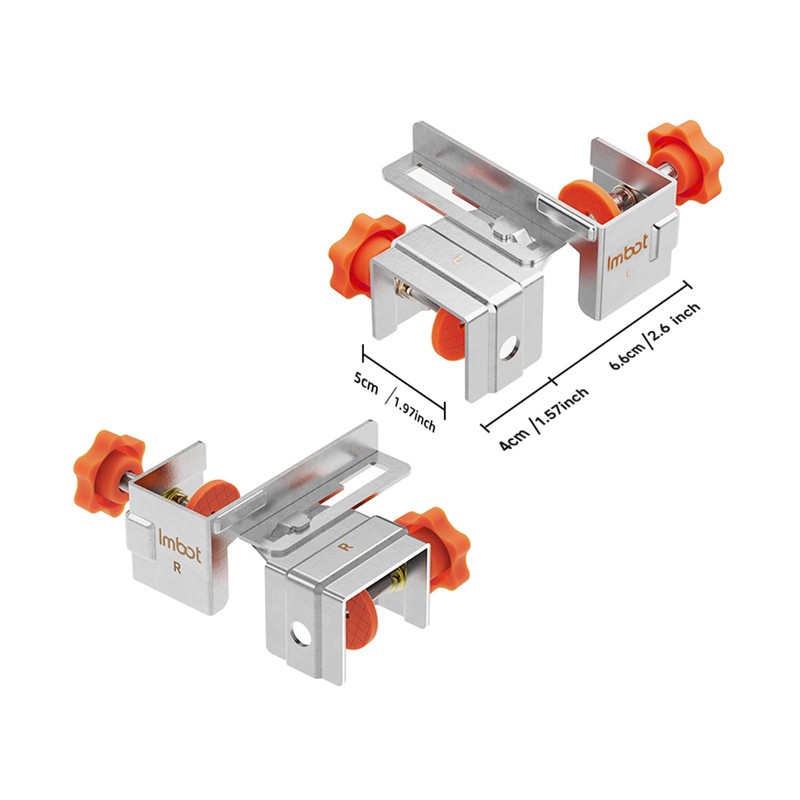 Imbot Drawer Front Installation Clamps， Adjustable Cabinet Drawer Mounting Hardware