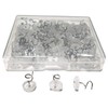 100 Pcs Bedskirt Pins, Twist Pins with Clear Heads, Bed