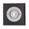Modern Living Square Wireless Doorbell in Black Ash and Brushed