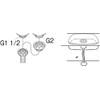 Sink Drain Hose (with screws) 1 m ph62 a – 860S – 1 