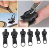 Replacement Zipper Pull - 12pcs, Black Universal Instant Fix Repair