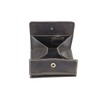 Leather Boxed Style wallet with Flower print and large coin