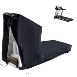 Treadmill Cover MAYHOUR Non-Folding Running Machine Protective Cover Heavy Duty Waterproof &Dust-Proof 210D Oxford Fabric Training Fitness Equipment Outdoor/Indoor Use With Zipper And Drawstring (L:206×94×170cm/81 × 37 × 67in)