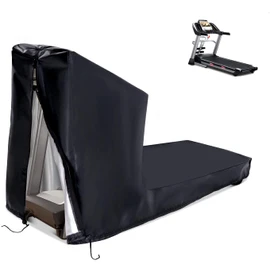 Treadmill Cover MAYHOUR Non-Folding Running Machine Protective Cover Heavy Duty Waterproof &Dust-Proof 210D Oxford Fabric Training Fitness Equipment Outdoor/Indoor Use With Zipper And Drawstring (L:206×94×170cm/81 × 37 × 67in)