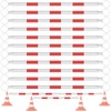 24 Pcs 3FT-6.56FT Retractable Cone Bar Extendable Safety Cone Bars(Cones