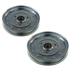 The ROP Shop | (Pack of 2) Flat Idler Pulleys for Toro & Exmark 1633109, 1164667, 1267685 Mower