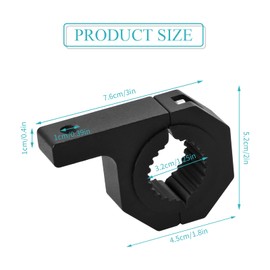 Pack of 2 Universal Work Lights Bracket, Light Bar Mount Bracket, Pipe Bracket, Headlight Clamp for Car, Motorcycle, Truck, Boat, Front Protection Bar, Off-Road Vehicle