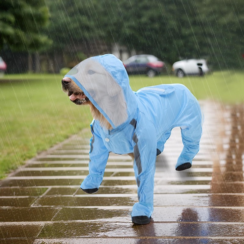 GLIDESMOOTH Dog Raincoat, Full Coverage Small Dog Raincoat, Waterproof with