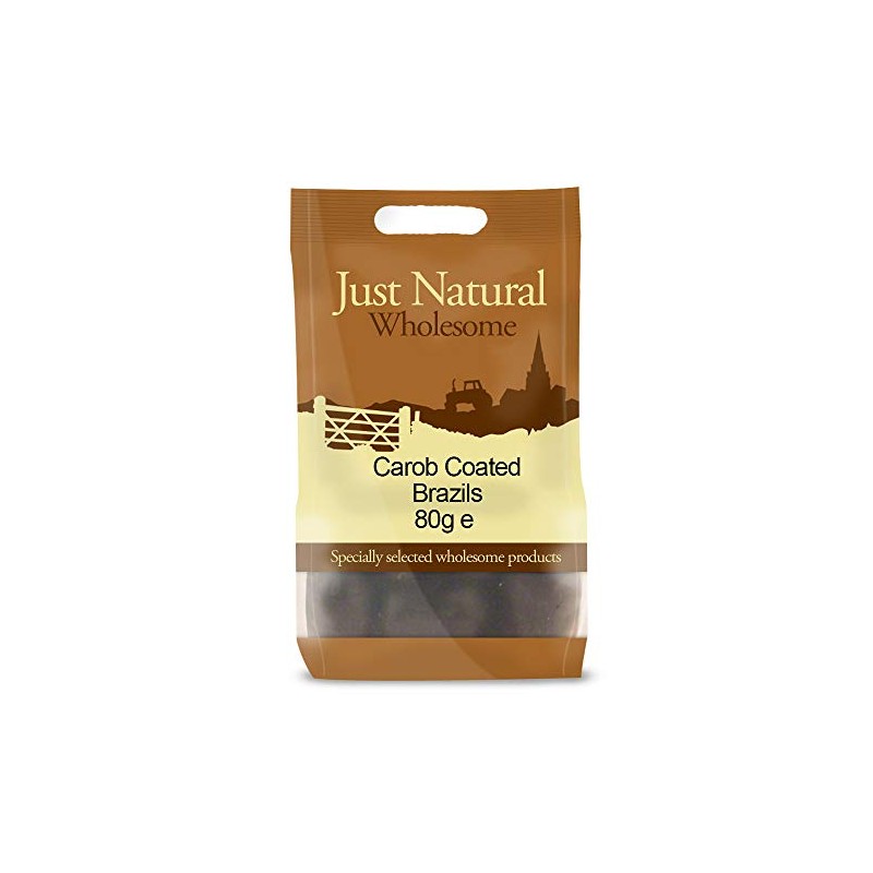 Just Natural Wholesome Carob Brazil Nuts 80g