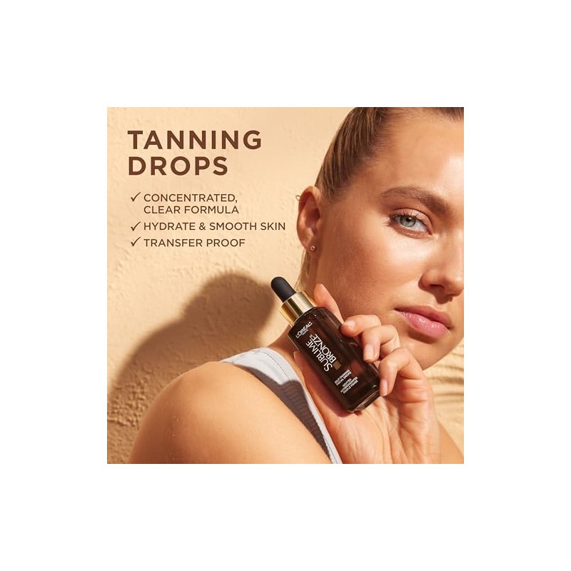 LOREAL PARIS - Gotas Autobronceadoras Faciales con cido Hialurnico, 1