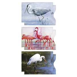 Monarque RFID Blocking Credit Card Sleeves, Set of 6 (Coastal Birds)