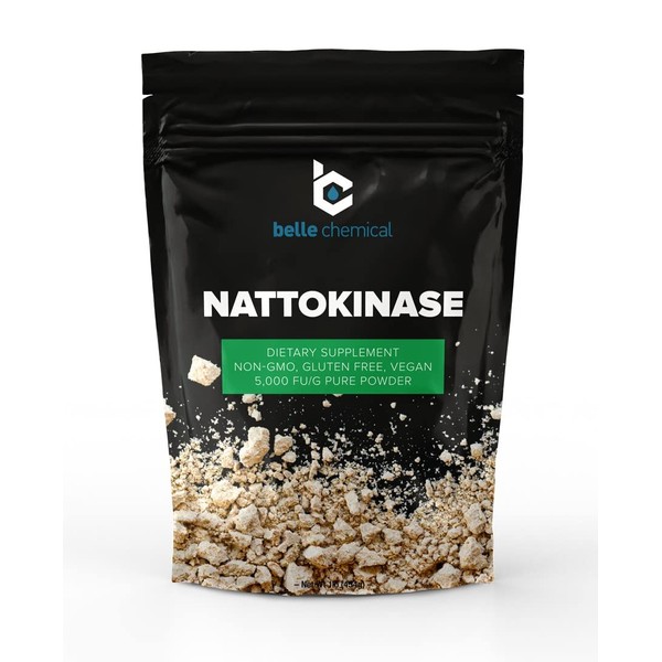 Pure Organic Nattokinase Powder - Non-GMO, Gluten Free, Vegan Bulk (1 Pound)