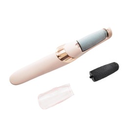 AIXXCUVQ Electric Foot File Waterproof Heel Callus Removal Interchangeable Roller Heads Safe And Gentle ABS Electric Pe Sandpaper, gray