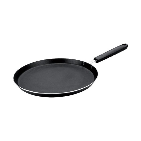 Ibili Indubasic Reinforced Cast Aluminium Double Layer Non-Stick Crepe Pan, Dishwasher Safe, Made in Spain, Cool Touch Bakelite Handle