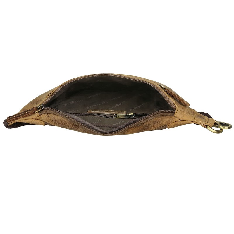 Greenburry Vintage Belt Bag Leather 22 cm, brown, Casual