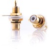 8 x Hifi Lab RCA Installation Socket 24 K Gold-Plated