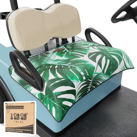 10L0L Golf Cart Seat Covers, Thickened Golf Cart Seat Towel (100% Microfiber), Fits All EZGO, Club Car and Other 2/4-seats Carts, Anti-Slip Carts Blanket(44 X 29inch)