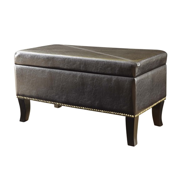 Convenience Concepts Designs4Comfort Winslow Storage Ottoman, Espresso