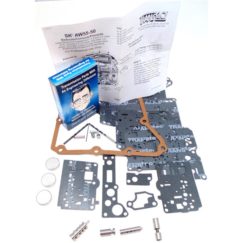 TRANSGO SHIFT KIT Complete Transmission Solenoid Service Kit AW55-50