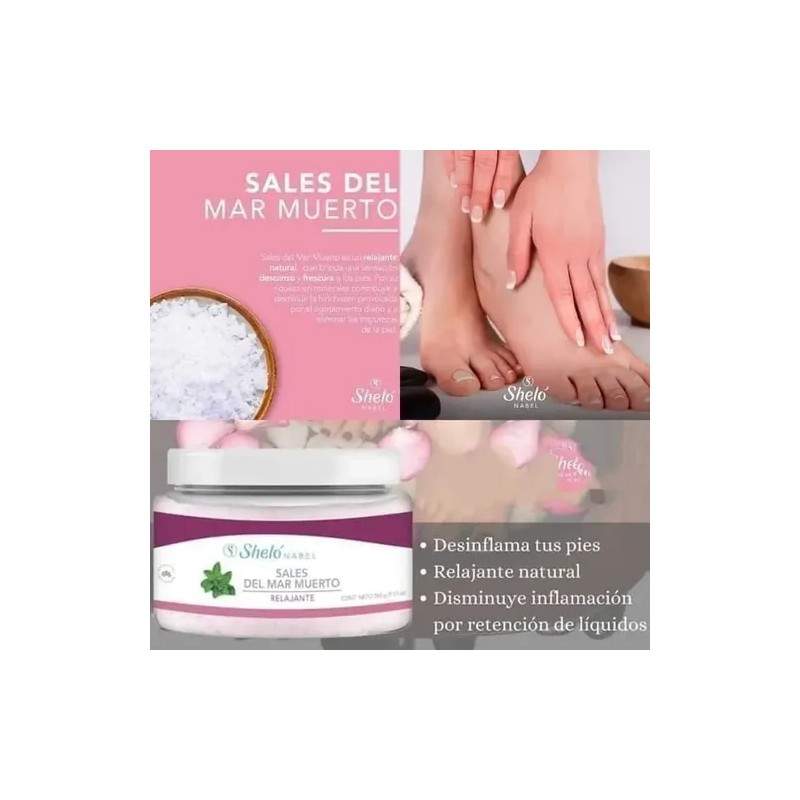 2 Sales Del Mar Muerto Spa Para Pies, Desinflama Relaja