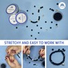 Pack of 3 (20mx0.5mm) Clear Elastic for Bracelet Making Strong