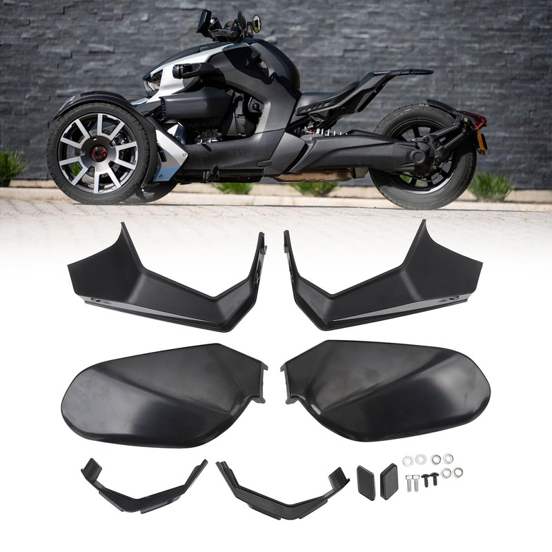 ATV Hand Guard Black Plastic Cover Ryker 600 900 Rally