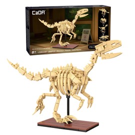 CaDA Velociraptor Dinosaur Skeleton - 256 Piece Brick Model Kit C59014W