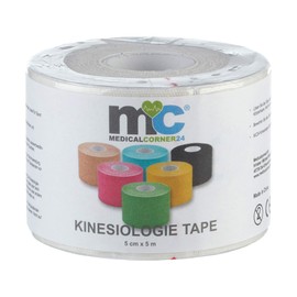 MEDICALCORNER24 Kinesiology Tape Kinesiology Taping, Physio Tape Tape 5 cm x 5 m White