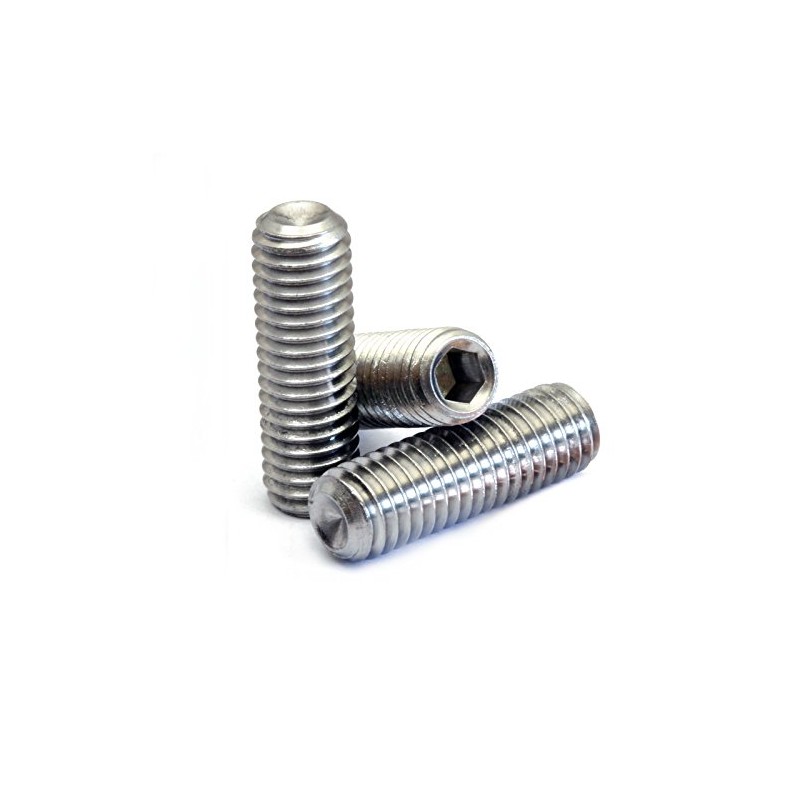MonsterBolts - M3 x 4mm Cup Point Set Screws, DIN