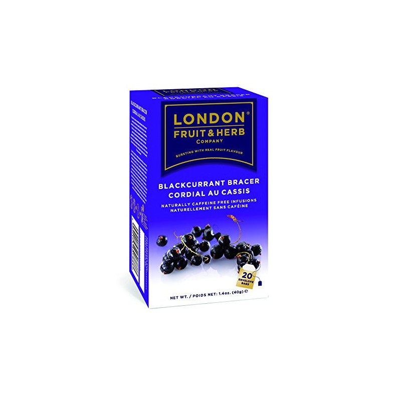 London Fruit & Herb Té de Blackcurrant, 40g, caja de