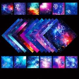 Origami Paper, Craft Folding Paper, 50 Sheets, 20 x 20 cm, Double-Sided Craft Paper, 12 Colours, High-Quality Folding Sheets for Children Arts and DIY Craft Projects