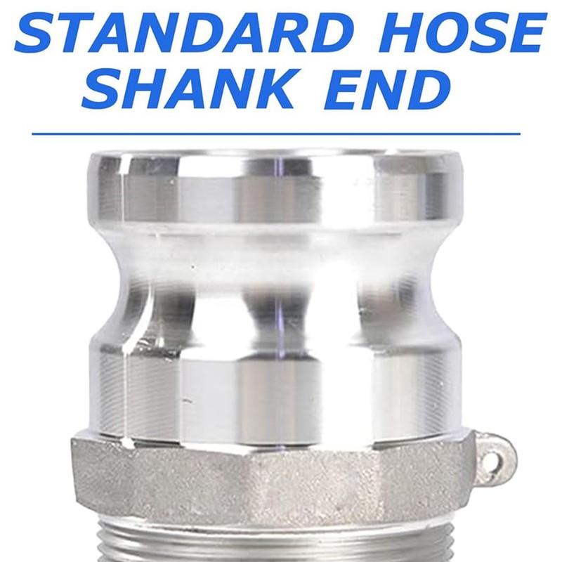 2Pcs Camlock Type F 1 inch Hose Fitting Male Adapter