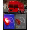 AUTOONE Upgraded Rear Cab Roof LED Marker Lights Kit Red