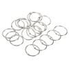 PATIKIL 20pcs 35mm Diameter Binder Rings Removable Metal Book Loose