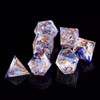 ORUZA DND Dice Set 7 Pieces Resin Polyhedral D&D Dice