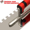 Tile Tools Stainless Steel Square Notched Trowel Set 3 PC