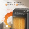 DR.PREPARE 1500W Small Space Heater for Indoor Use, Portable PTC