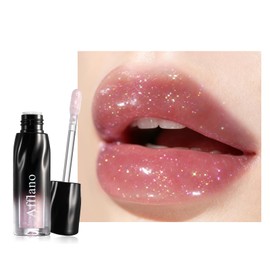 Afflano Shimmer Liquid Lipstick, Metallic Tinged Chameleon Clear Lipgloss