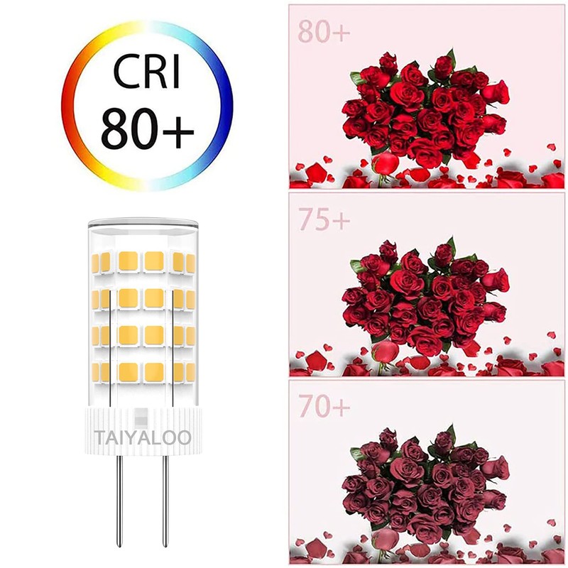 TAIYALOO G4 LED Bulbs 5W T3 40W Halogen Replacement 12V