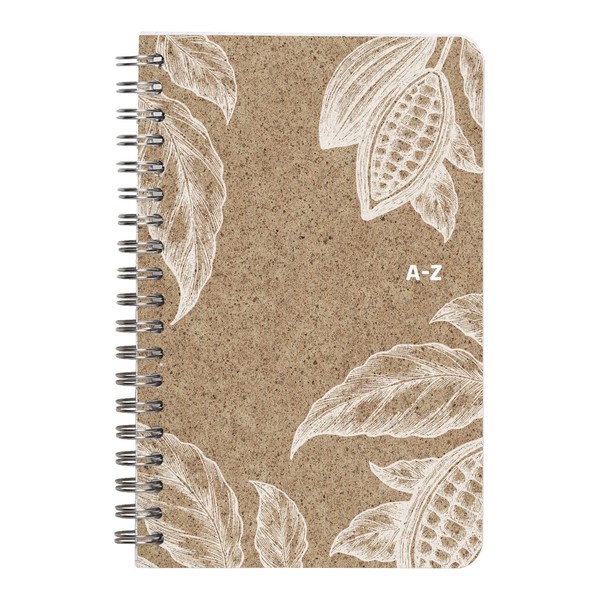 Clairefontaine Cocoa 83548C Address Book with Double Spiral 11 x 17 cm 50 Sheets Lined 1 Piece Assorted Designs