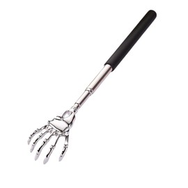 Telescopic Back Scratcher, Novelty Gifts for Men & Women, Portable Handheld Massage Stick, Unusual & Funny Massager (Black)