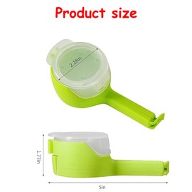 4pcs Food Bag Sealing Clip with Pour Spout, Great Clips Bags for Kitchen,Household Moisture Bag Clips for Food