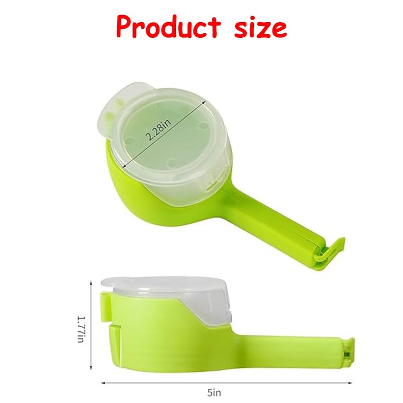 4pcs Food Bag Sealing Clip with Pour Spout, Great Clips