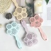 New Scalp Massage Brush with Cushion Head, Plastic Flower Pattern, Multicolor Tap for Massage 16ea