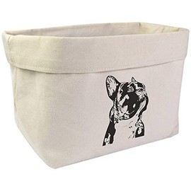 Large 'French Bulldog' Canvas Organiser/Storage Bag (OR00004356)